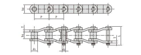 MX<font color='red'>S88</font>2F1_重載傳動用彎板鏈