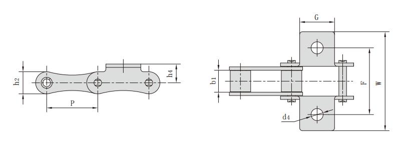 <font color='red'>55V</font>DK1_S型鋼制農機鏈附件