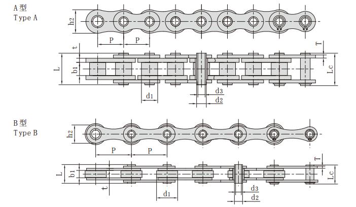<font color='red'>16BH</font>BF1_空心銷軸輸送鏈 輸